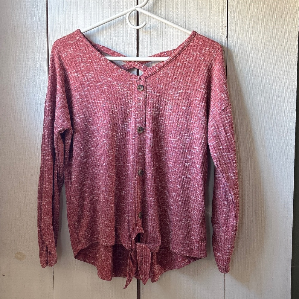 Bobbie brooks woman’s waffle knit long sleeve